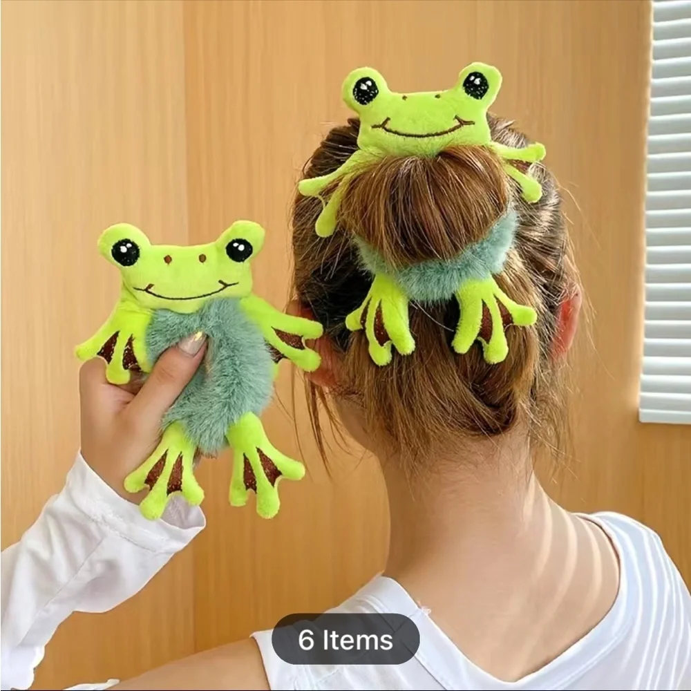 NIB Plush Animal Ponytail Holders!